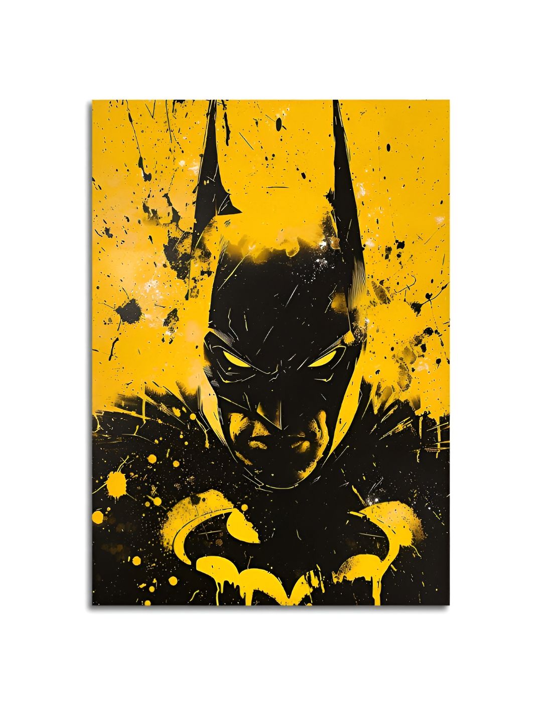 Craftnest creations Yellow & Black Single Piece Canvas Abstract Wall Paintings-picture-35