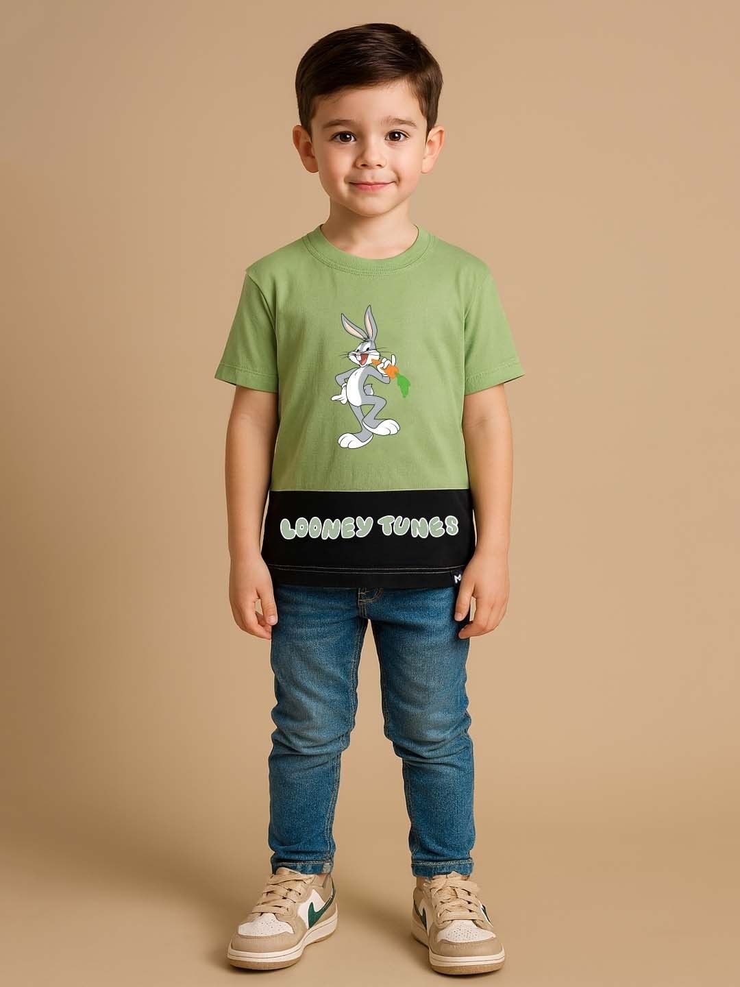 YK X Minute Mirth Boys Looney Tunes Printed Cotton T-shirt-picture-48