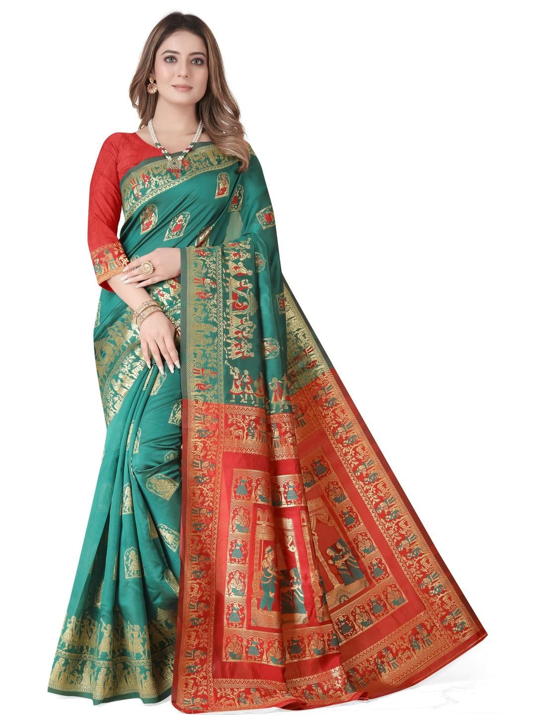 Ruhabs Woven Design Zari Saree-picture-35