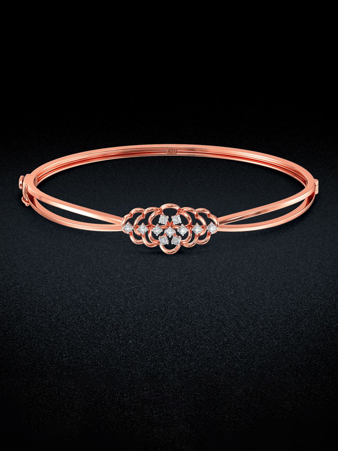 Joyalukkas 18 KT Scintillated Diamond Studded Bracelet -8.72 g-image-9