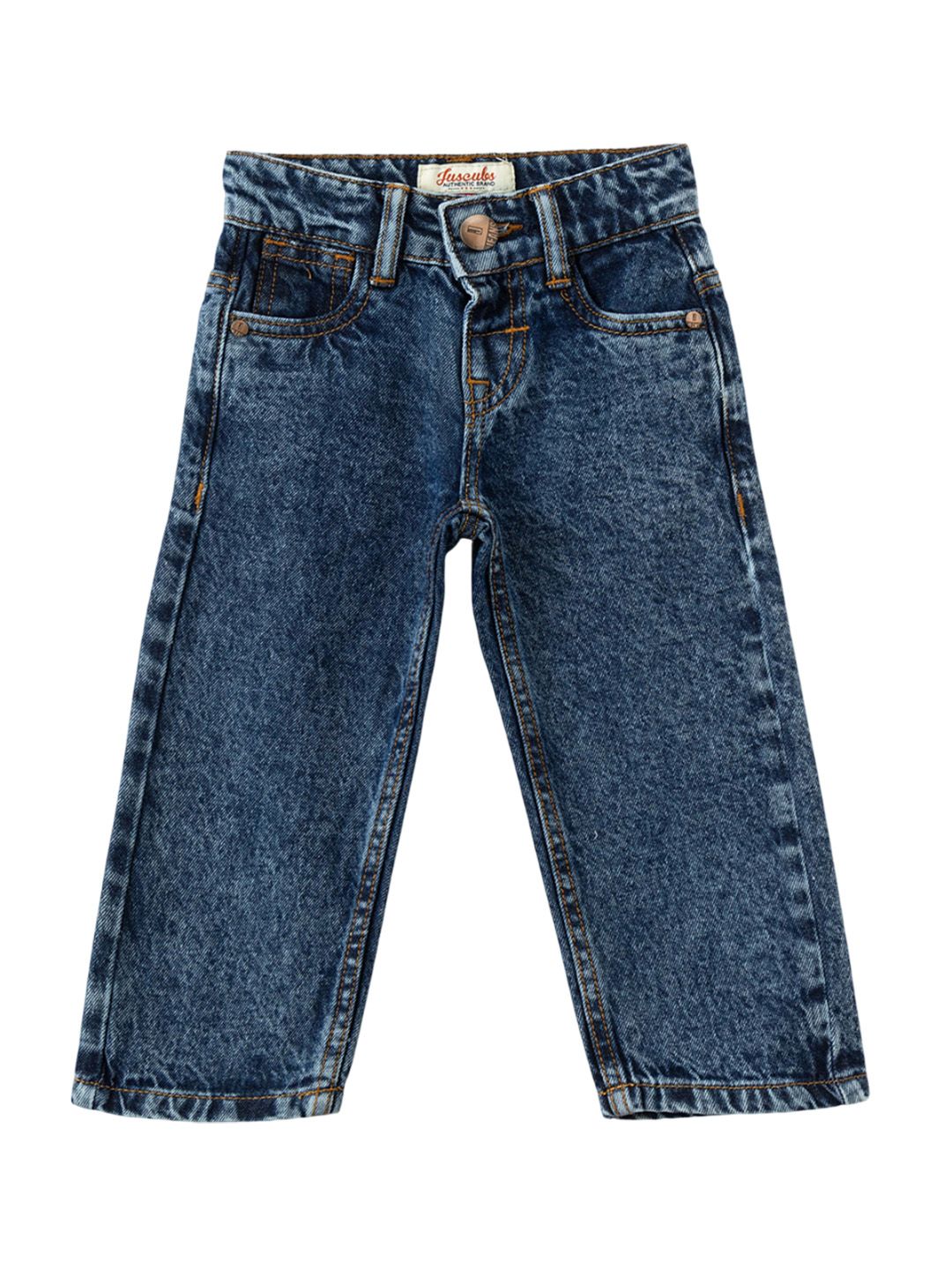 JusCubs Boys Cotton Straight Fit Mid-Rise Light Fade Jeans-picture-41