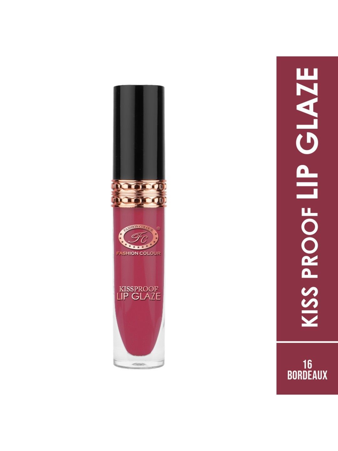 Fashion Colour Kissproof Lip Glaze Matte Liquid Lipstick- 7 g- Bordeaux 16-image-17