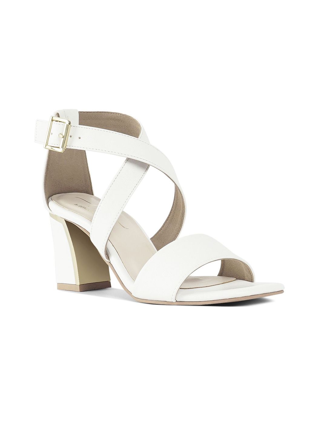 London Rag Women Closed Back Block Sandals with Buckles-picture-30