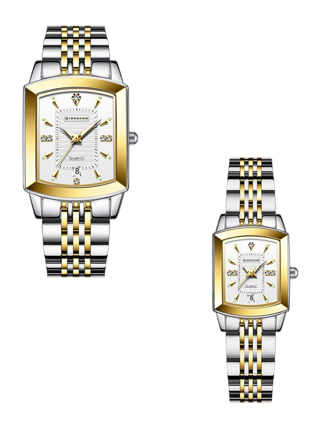 GIORDANO Unisex Pack Of 2 Bracelet Style Straps Analogue Watch GZ-991-SET-22-picture-36