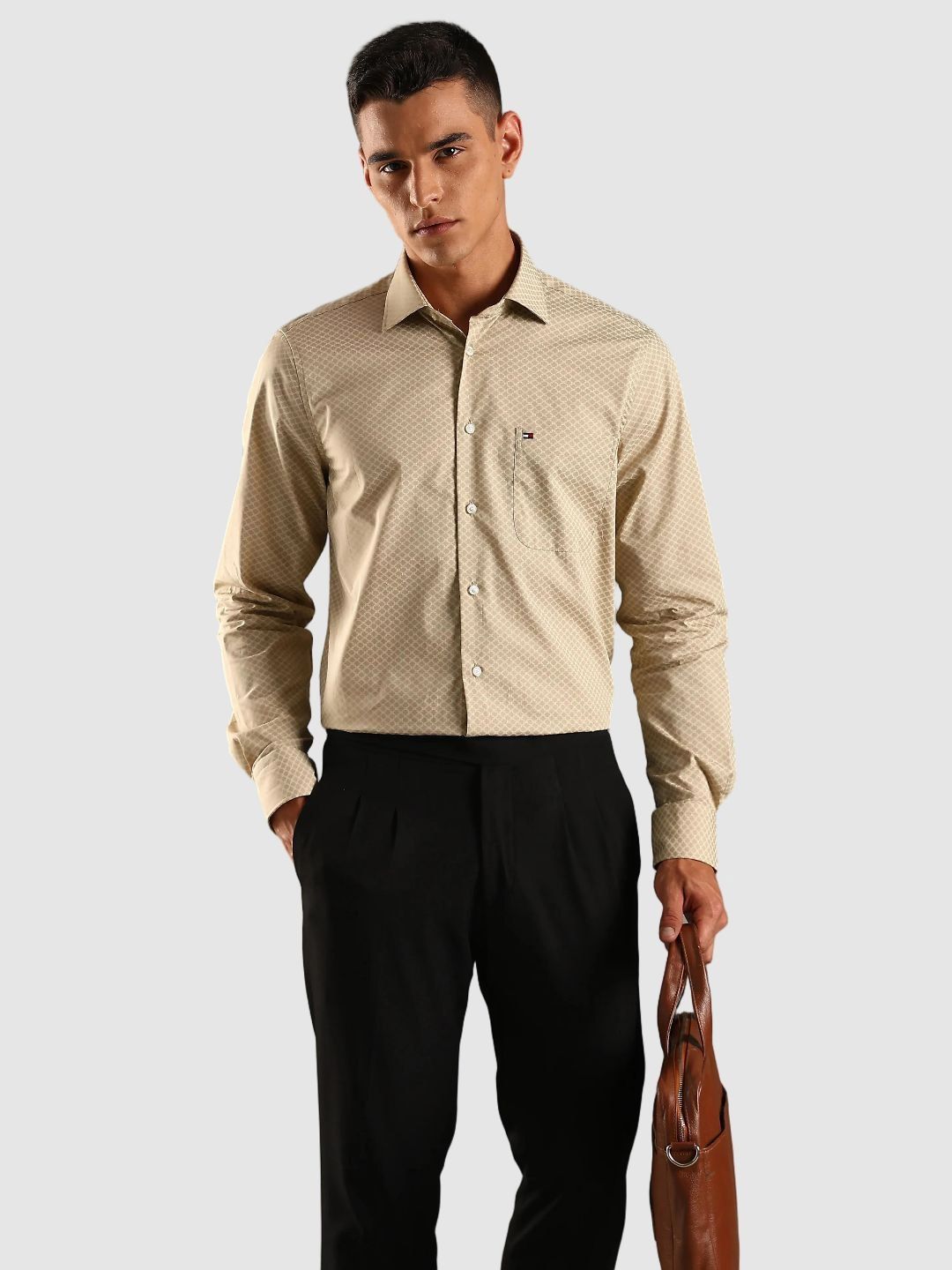 Tommy Hilfiger Printed Cotton Formal Shirt-picture-49