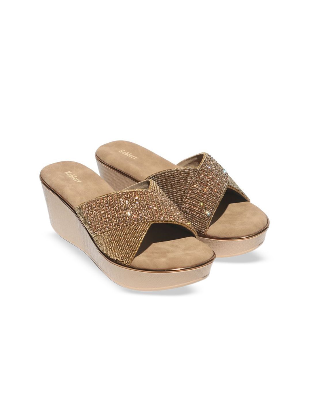 Koblerr Women Western Embellished Wedge Heels Sandals-picture-26