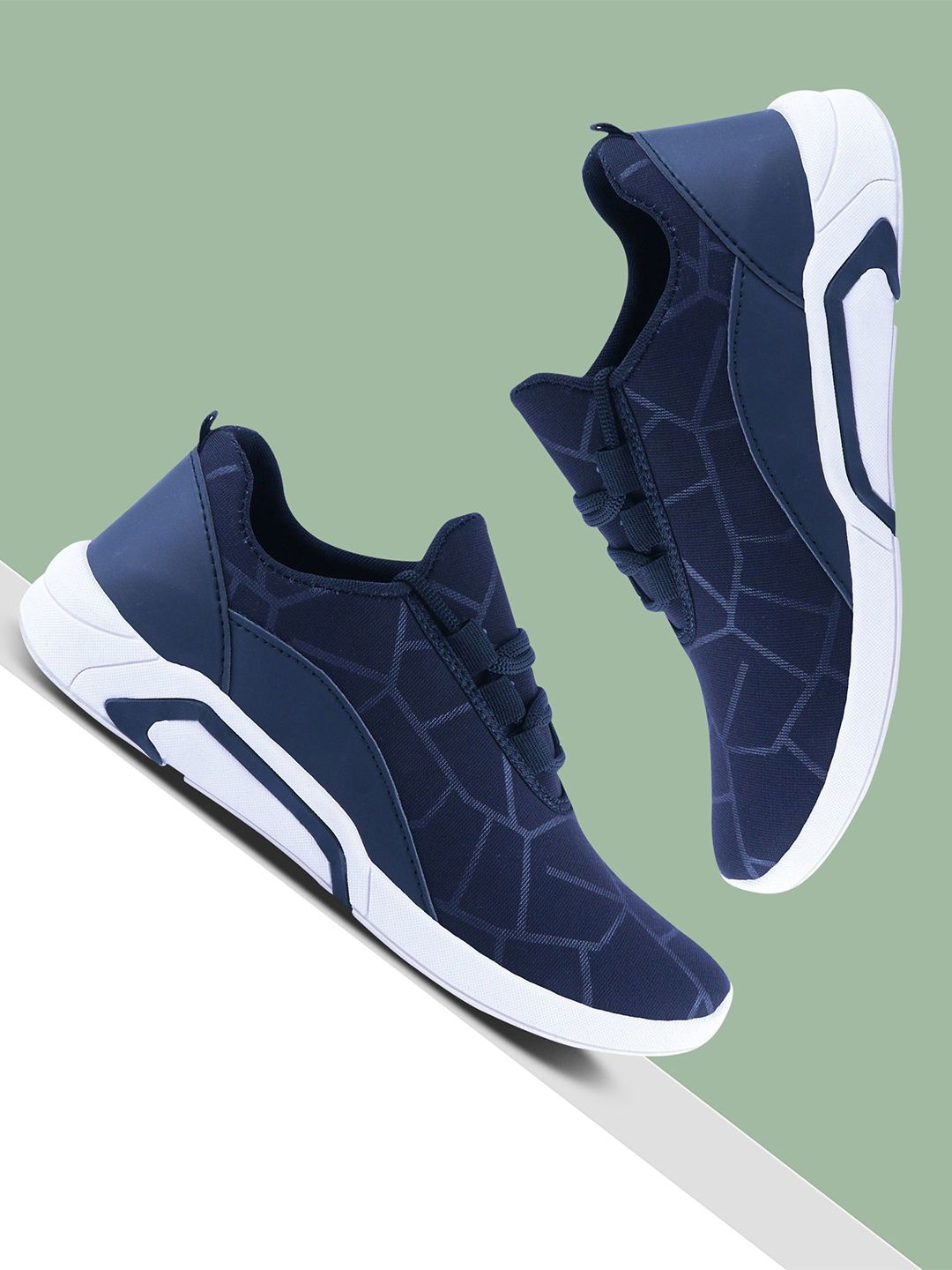 Spotwalk Men Mesh Running Shoes-image-44