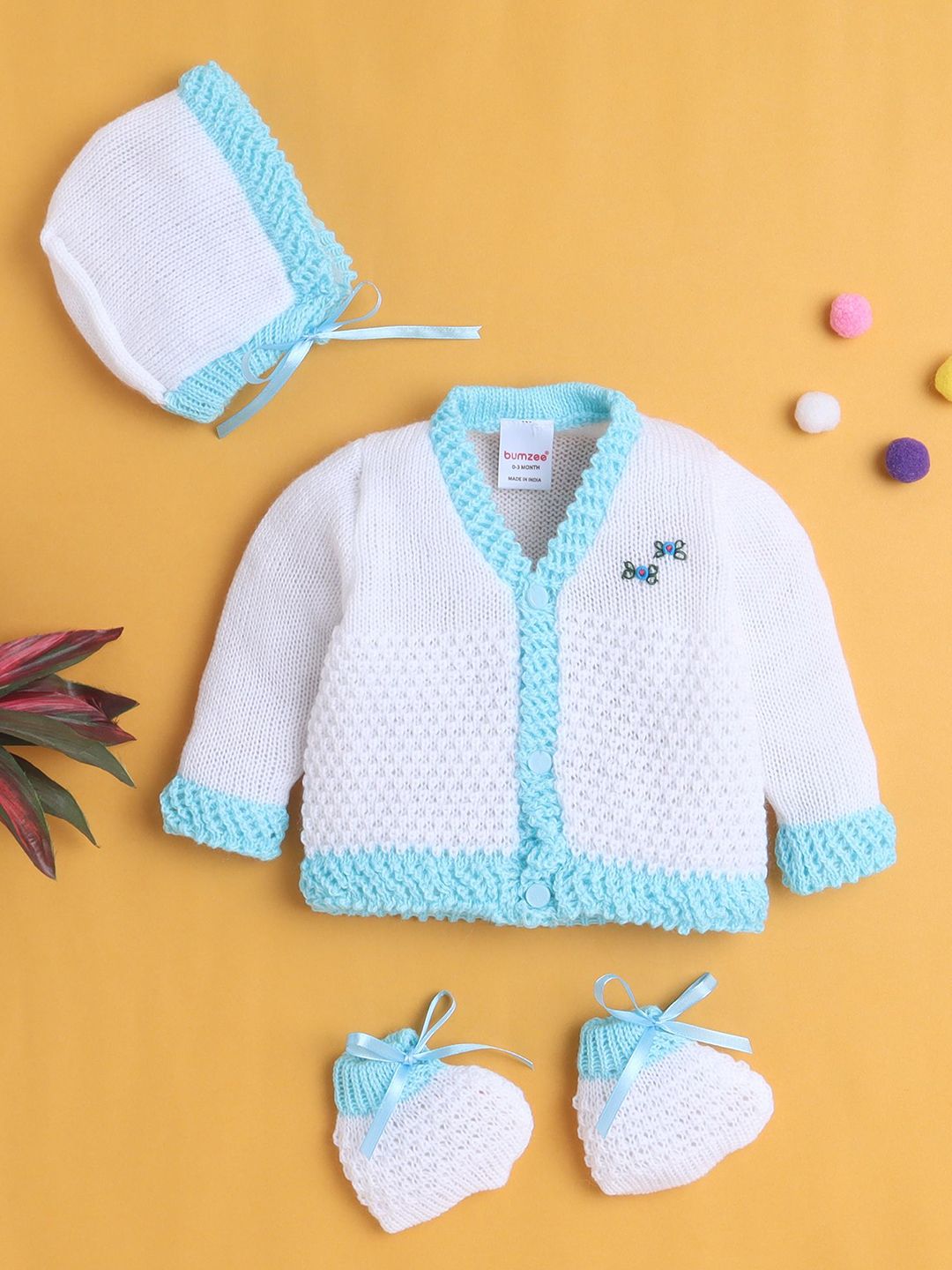 BUMZEE Infant Girls Self Design Baby Apparel Gift Set-picture-16