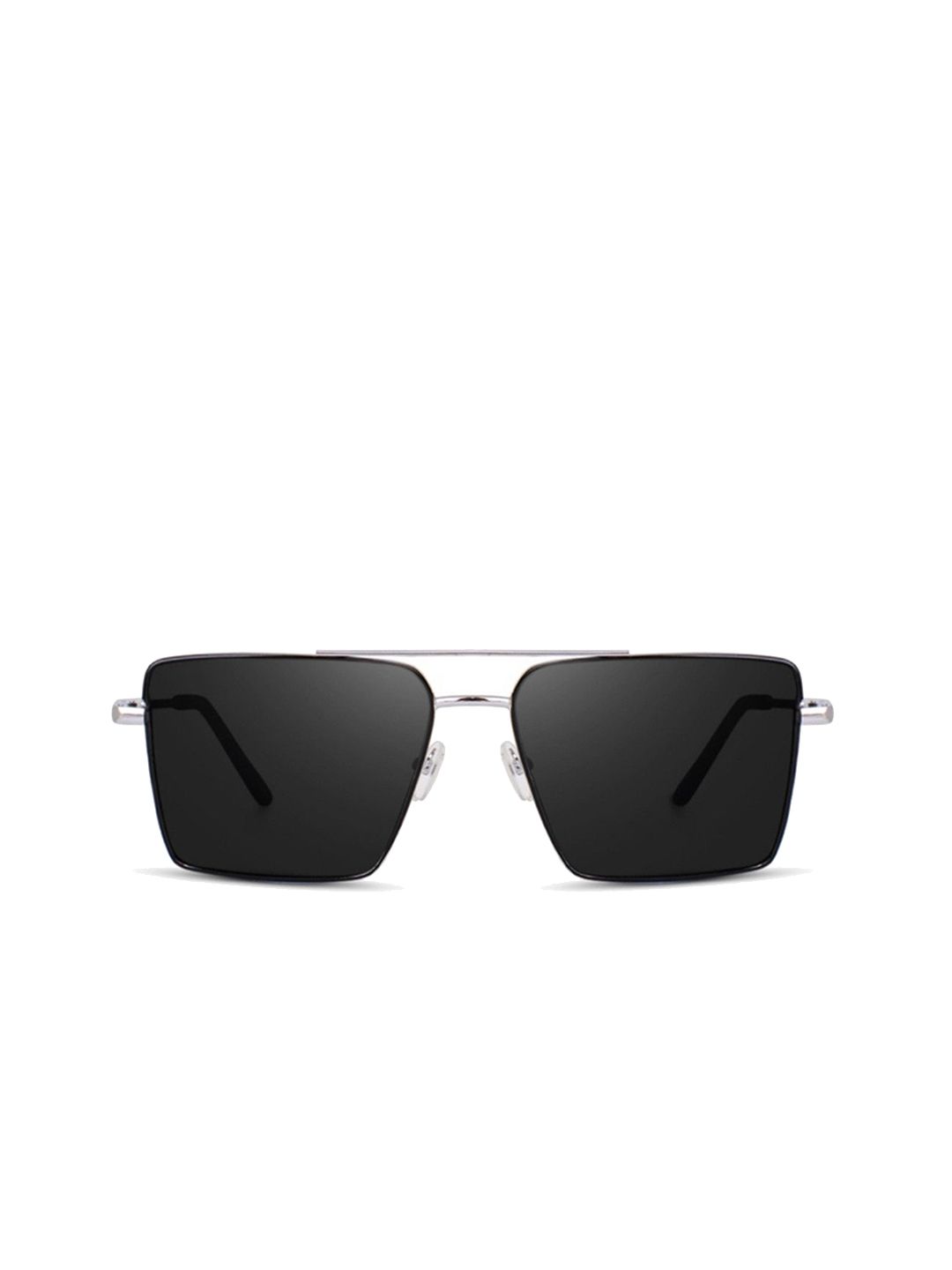 SPADEACES Unisex UV Protected Rectangle Sunglasses HQ SILVER BLACK SQUARE -35_12_10-picture-21