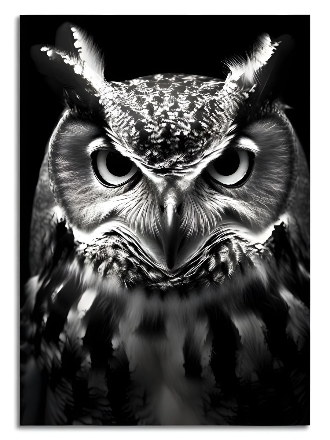 Craftnest creations Black Single Piece Canvas Birds and Animals Wall Paintings-picture-36