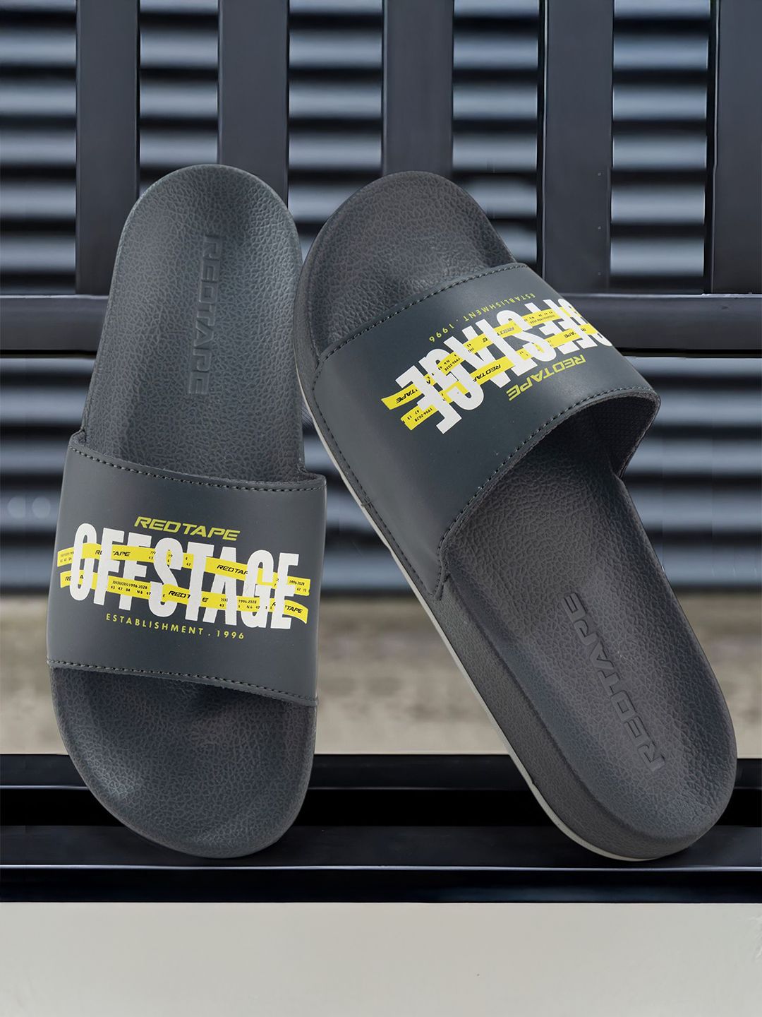 Red Tape Men Printed Sliders-picture-31