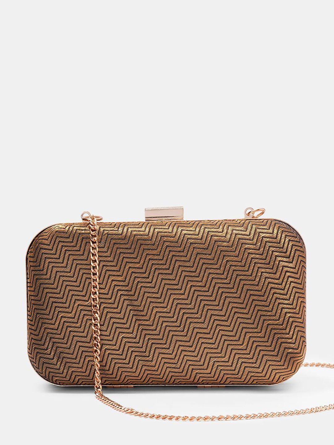 Forever Glam by Pantaloons Geometric Printed Box Clutch-picture-20