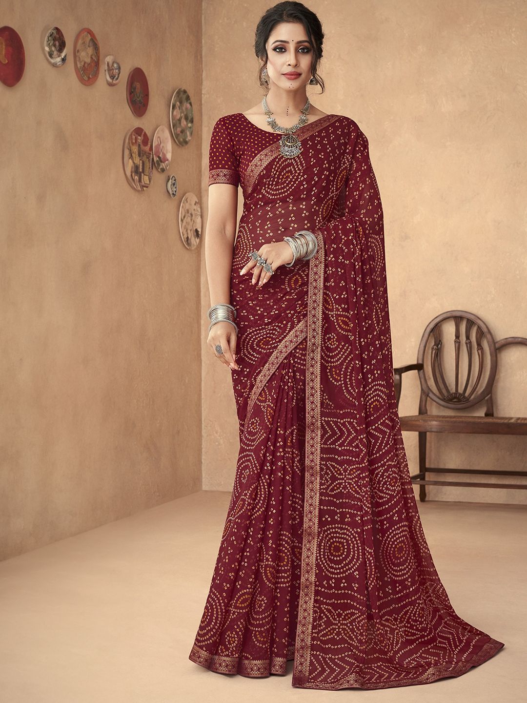 THE FASHION ATTIRE Bandhani Printed Saree-picture-26