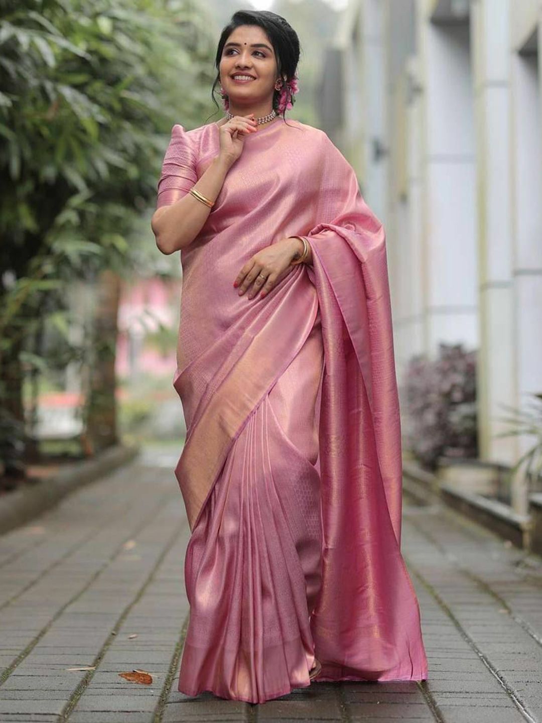 VILLE FASHION Woven Design Art Silk Saree-picture-15