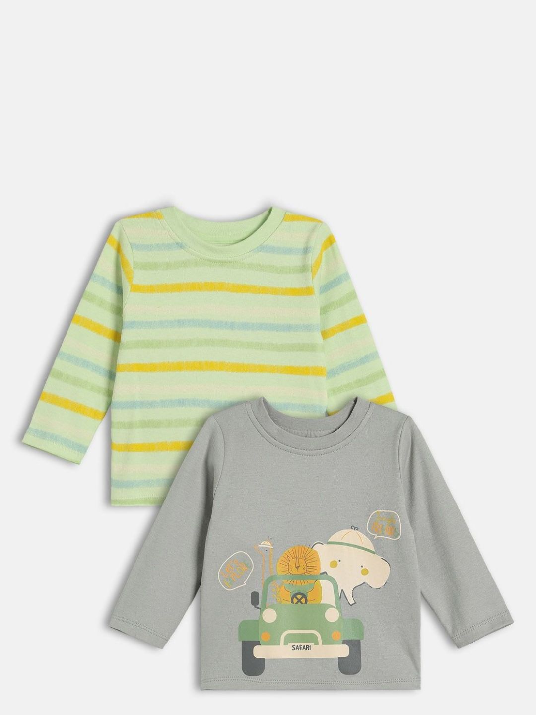 MINI KLUB Pack Of 2 Boys Graphic Printed Pure Cotton T-shirt-picture-30