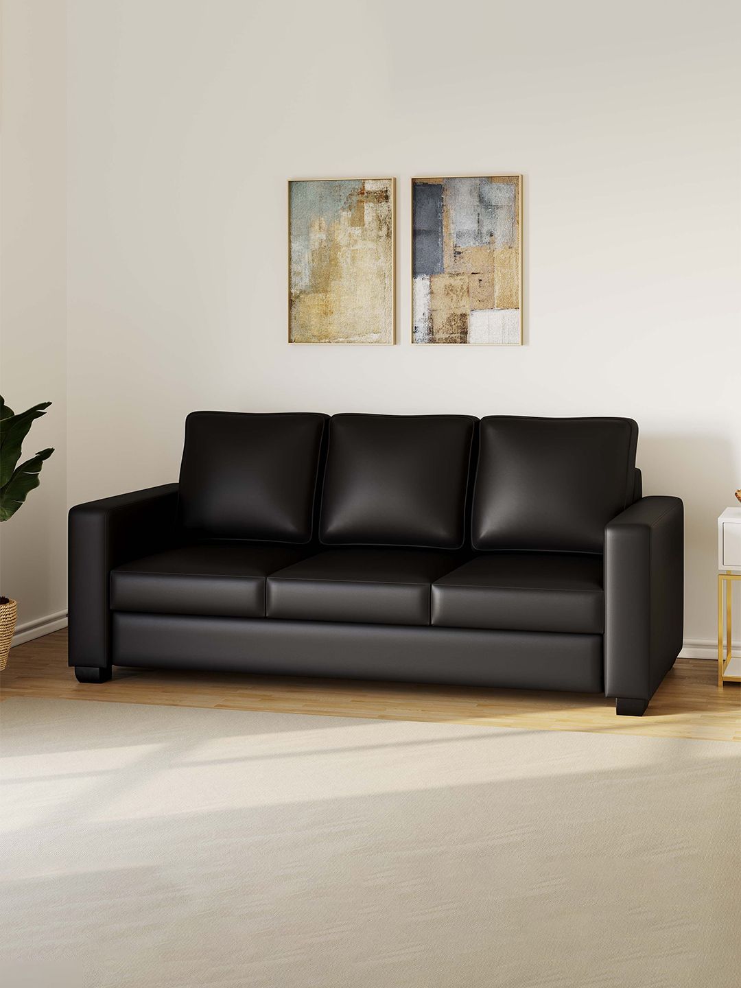 Westido Black 3-Seater Sofa-image-20