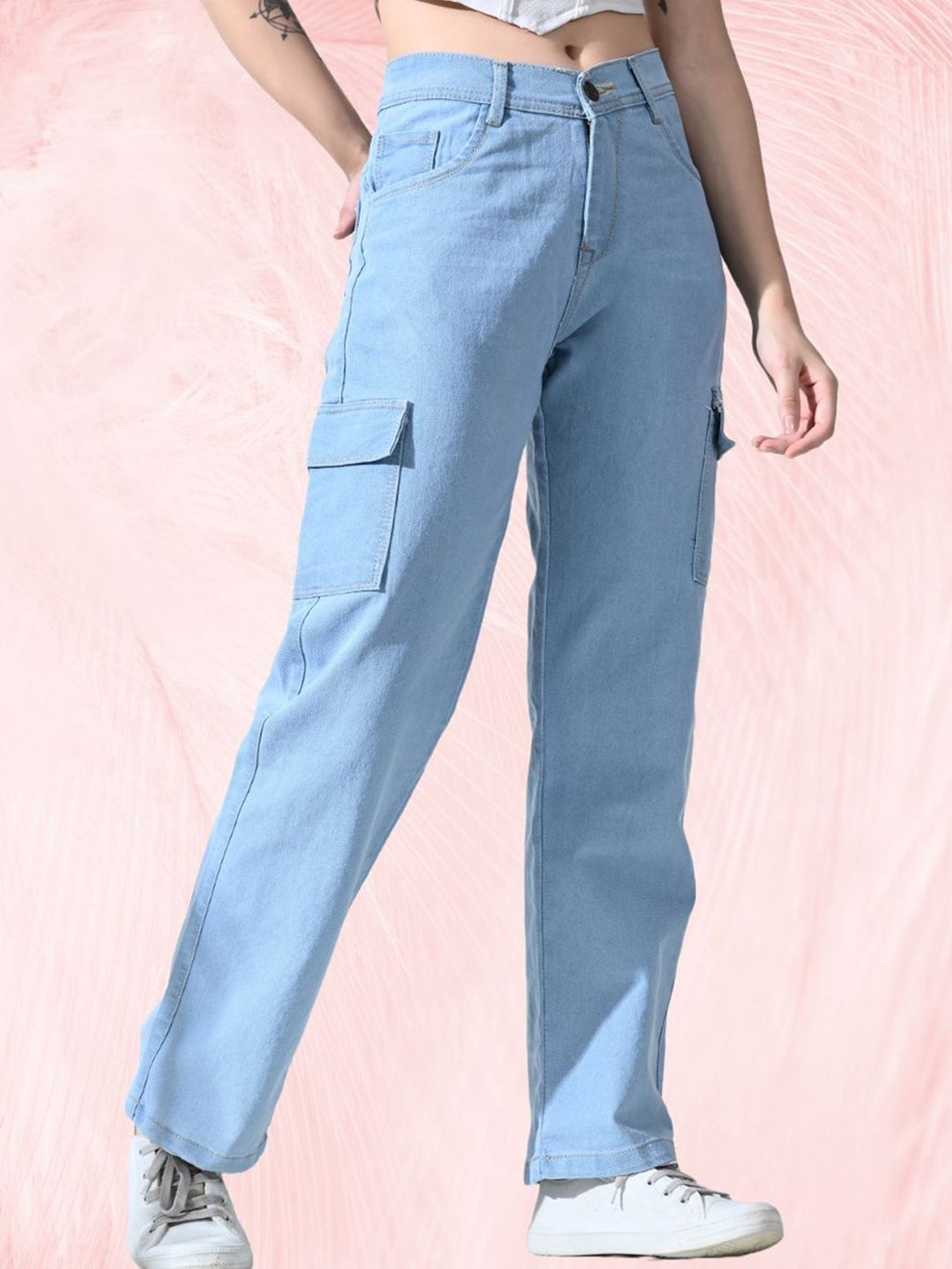 Mevan Women Classic Relaxed Fit Mid-Rise Stretchable Denim Jeans-picture-37