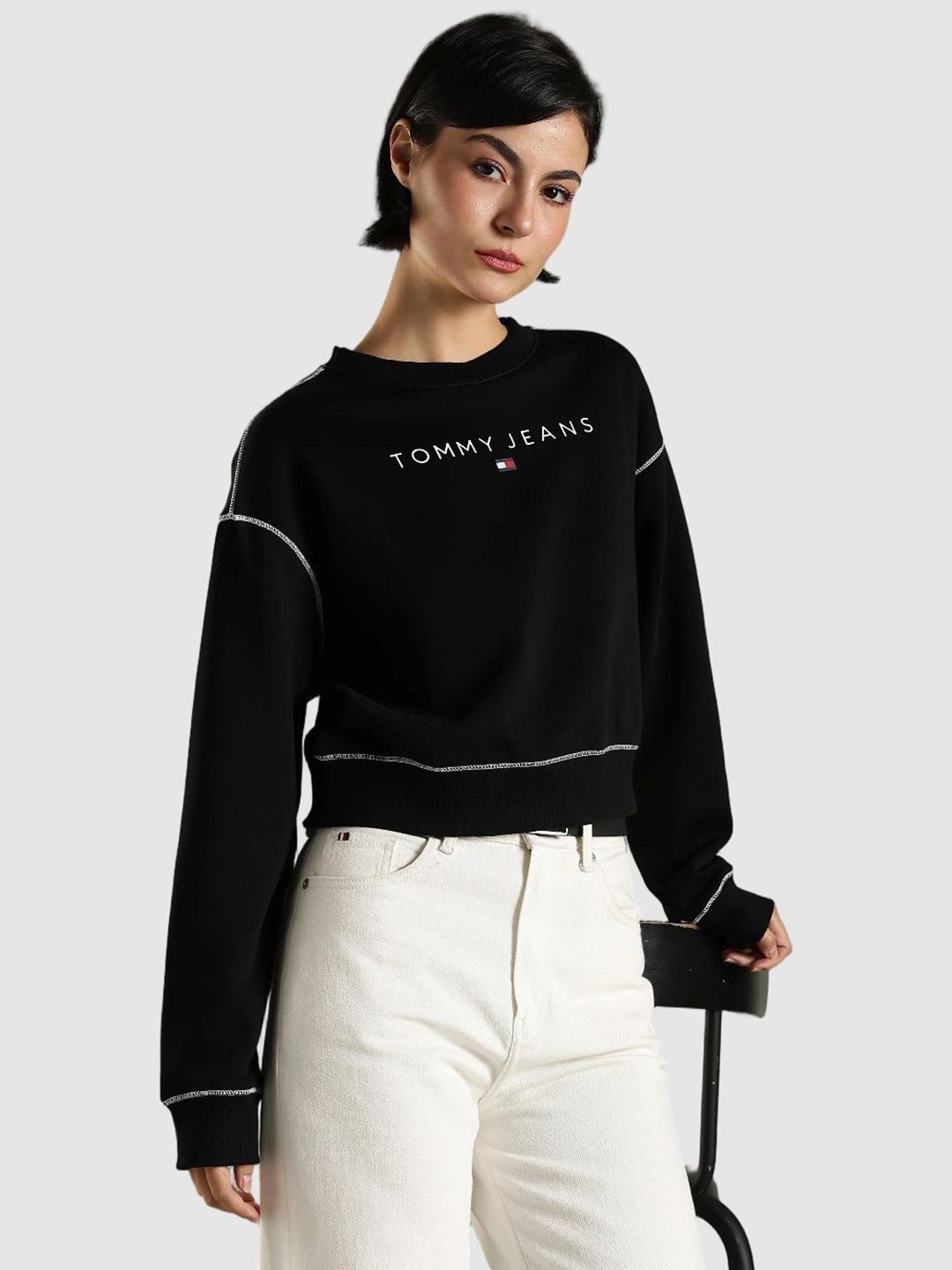 Tommy Hilfiger Women Relaxed Fit Crew Neck Sweatshirt-picture-38