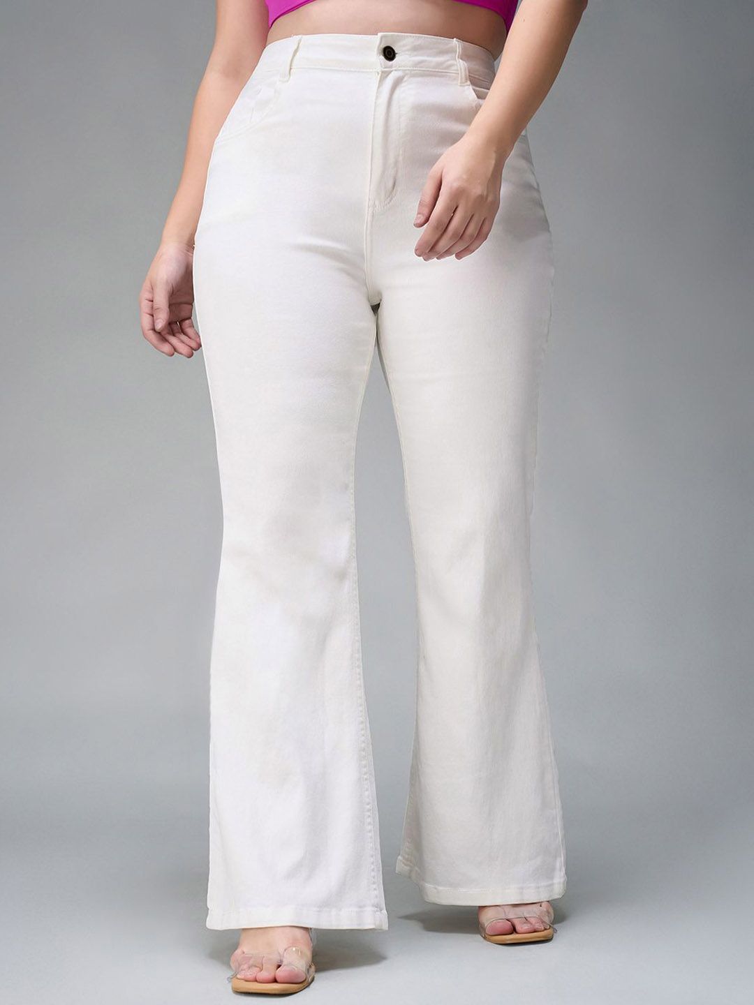 Miss Chase A+ Women Bootcut High-Rise Stretchable Jeans-picture-36