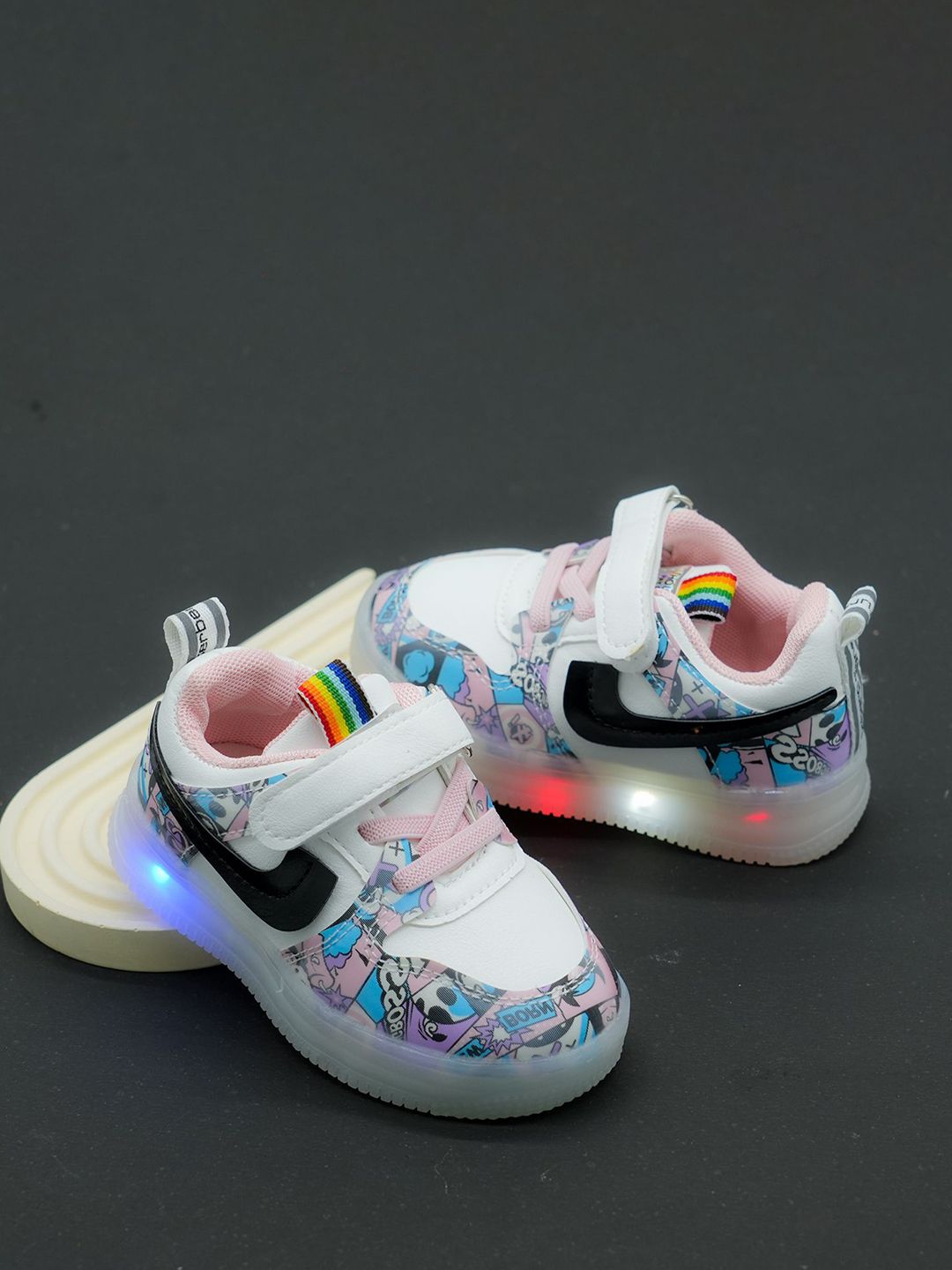 FEETWELL SHOES Girls Colourblocked Sneakers-picture-51