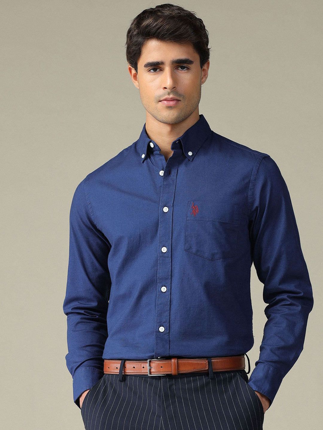 U.S. Polo Assn. Button-Down Collar Tailored Fit Shirt-image-16