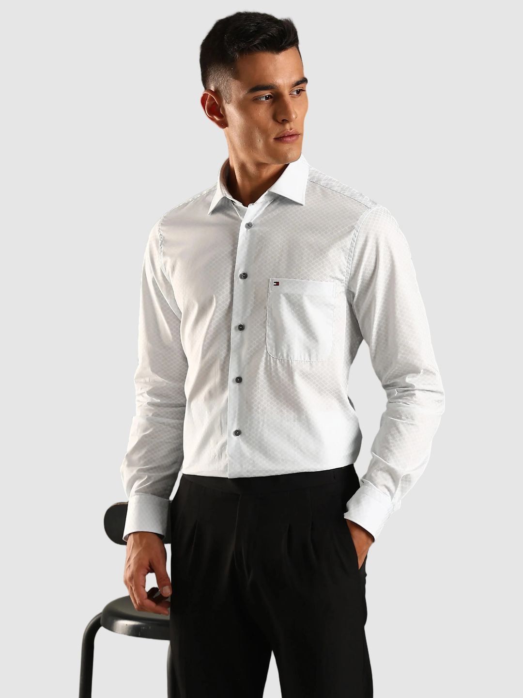 Tommy Hilfiger Printed Cotton Formal Shirt-picture-45