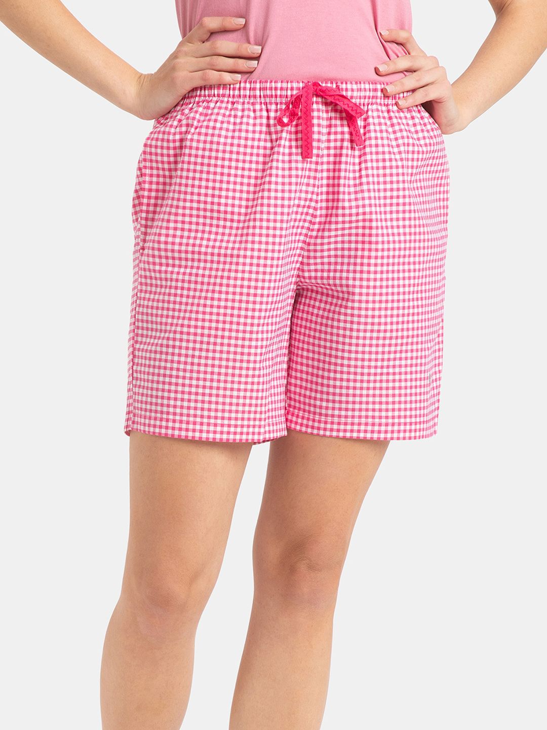 Jockey Women Checked Technology Shorts-picture-21