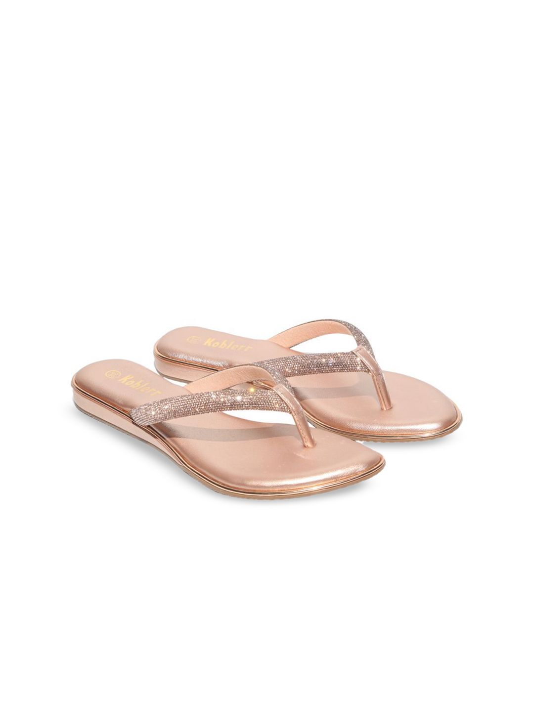 Koblerr Women Embellished Ethnic Open Toe Flats-picture-21