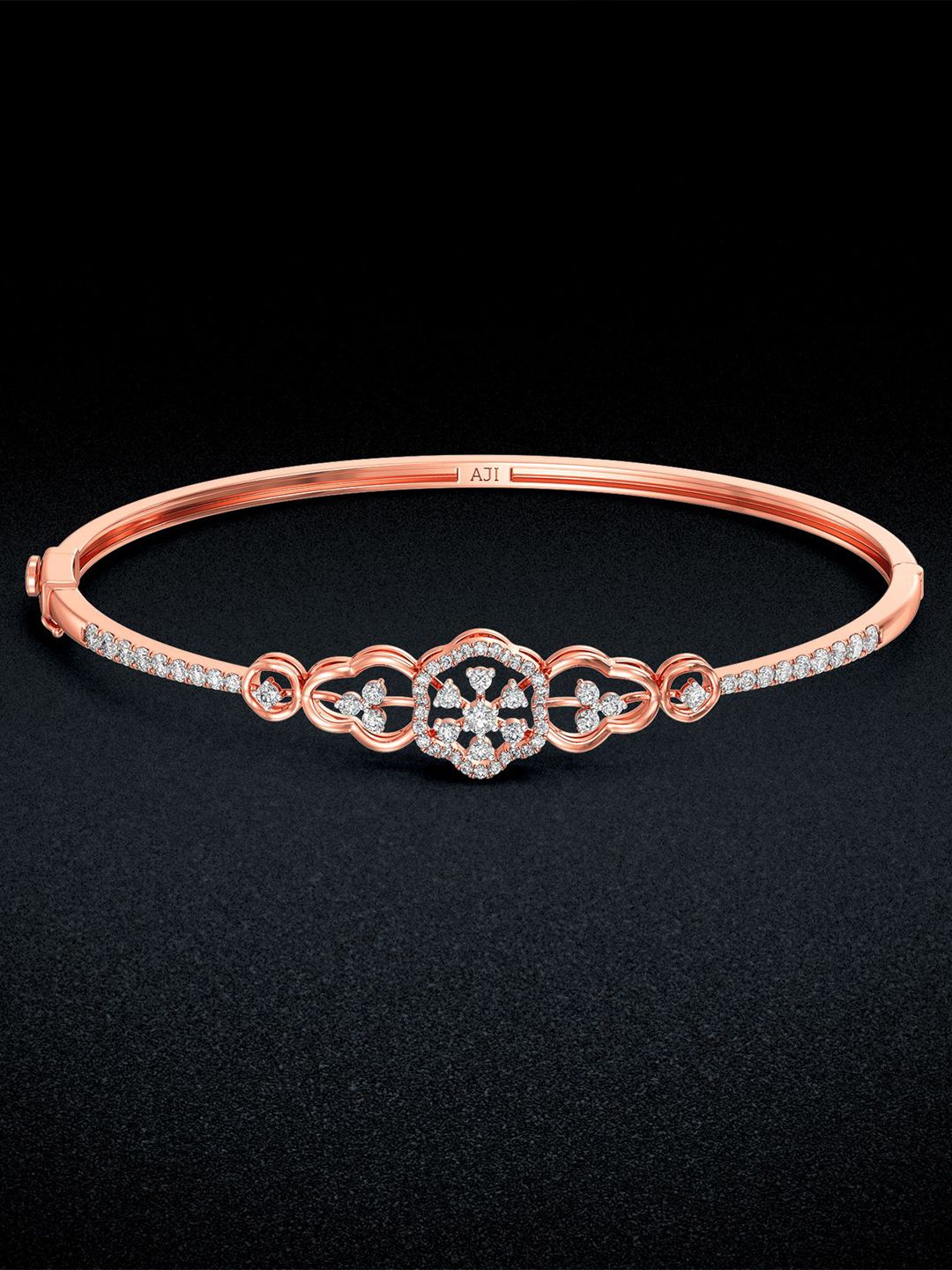 Joyalukkas Women 18KT Rose Gold 0.33 CT Diamond Flashed Bracelet - 7.08 g-image-30