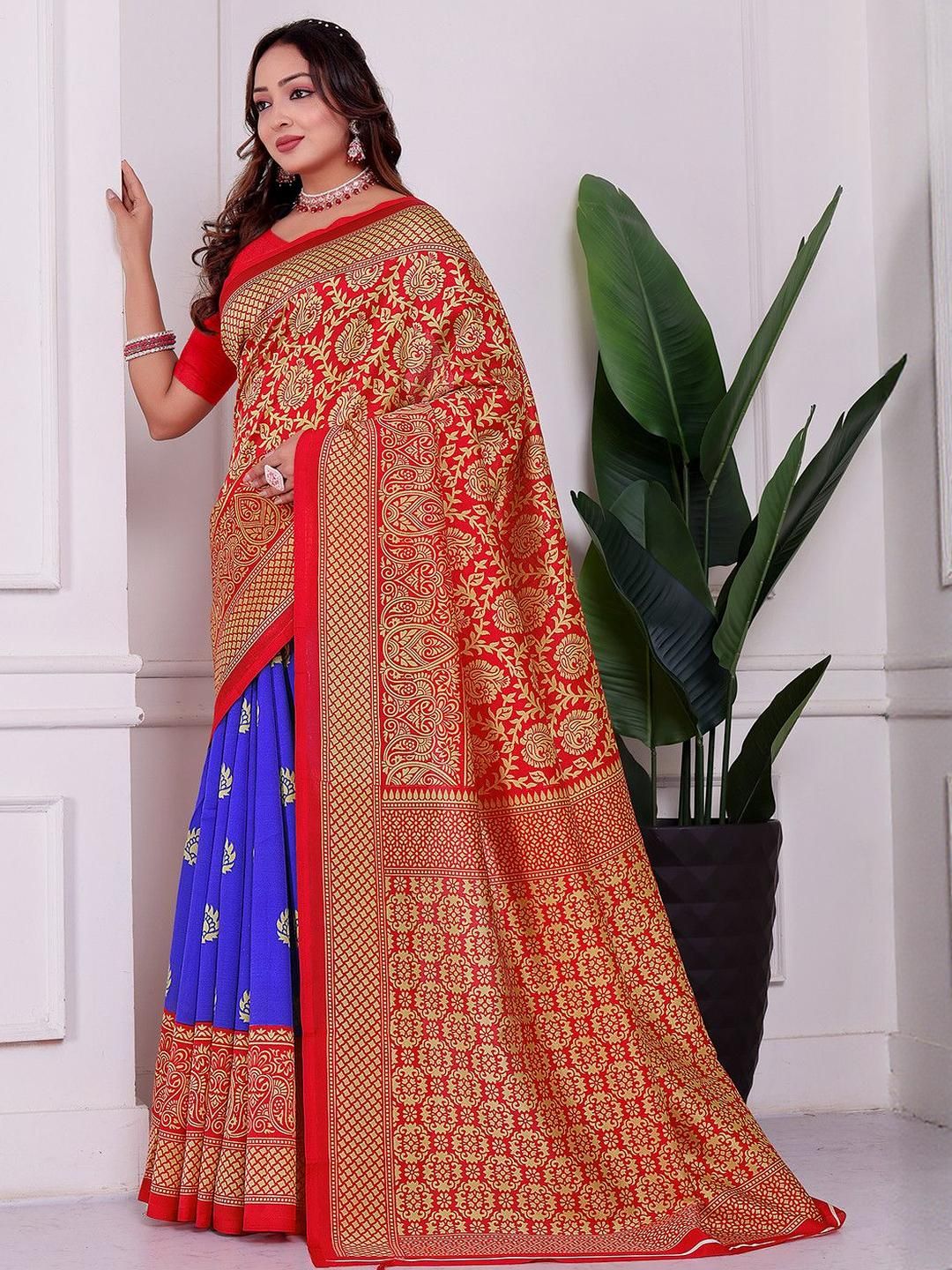 KANOODA Ethnic Motifs Printed Saree-picture-22