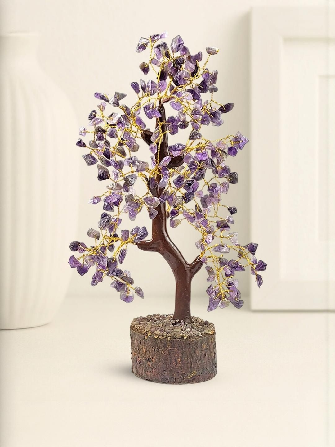 Calminds Amethyst Crystal Purple Fengshui Tree Showpiece-picture-26