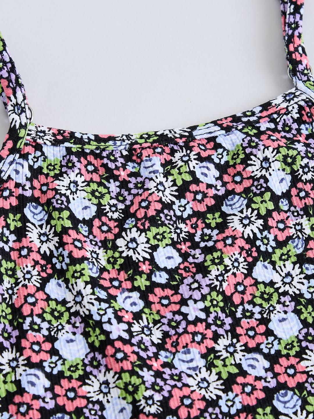 Hopscotch Kids Girls 2 Pc Floral Printed T-shirt-picture-20