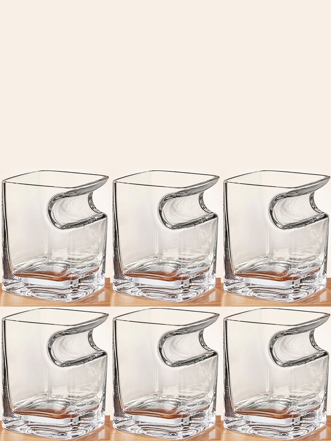 smart serve Transparent 6 Pieces Lead Free Cigar Whiskey Glasses- 320ml Each-image-9