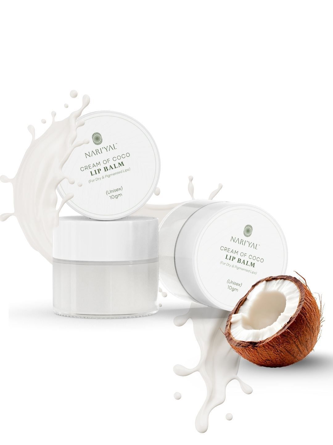 NARIYAL Set Of 2 Cream Of Coco Lip Balm- 10 g Each-image-17