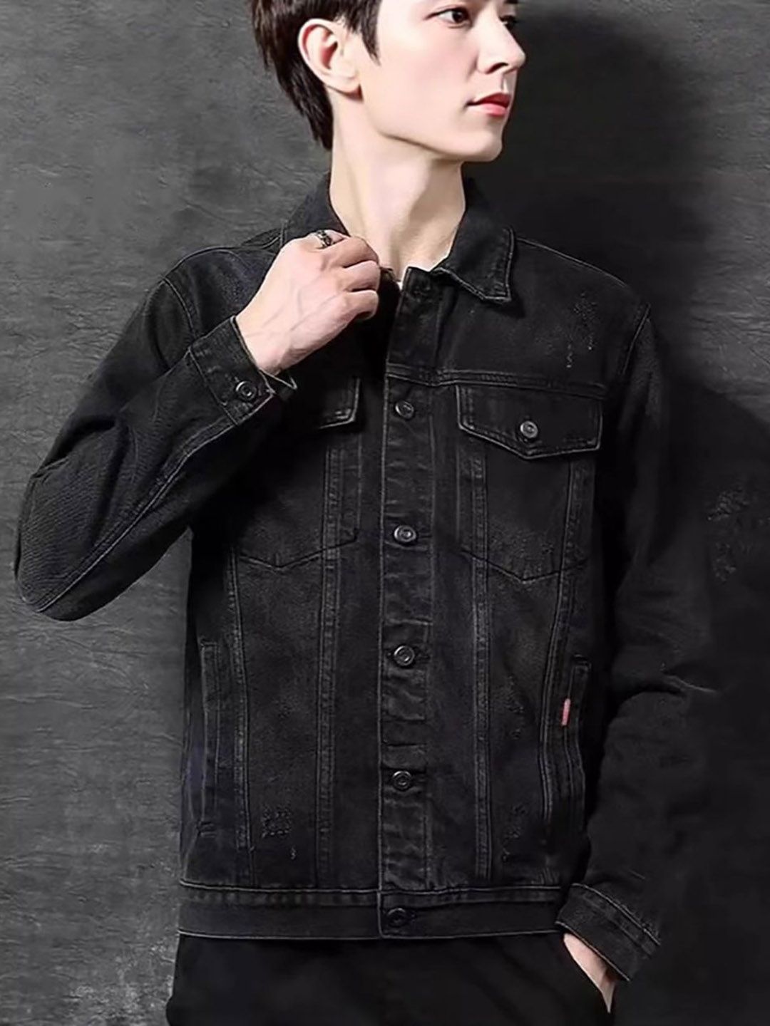 StyleCast Men Washed Denim Jacket-image-38