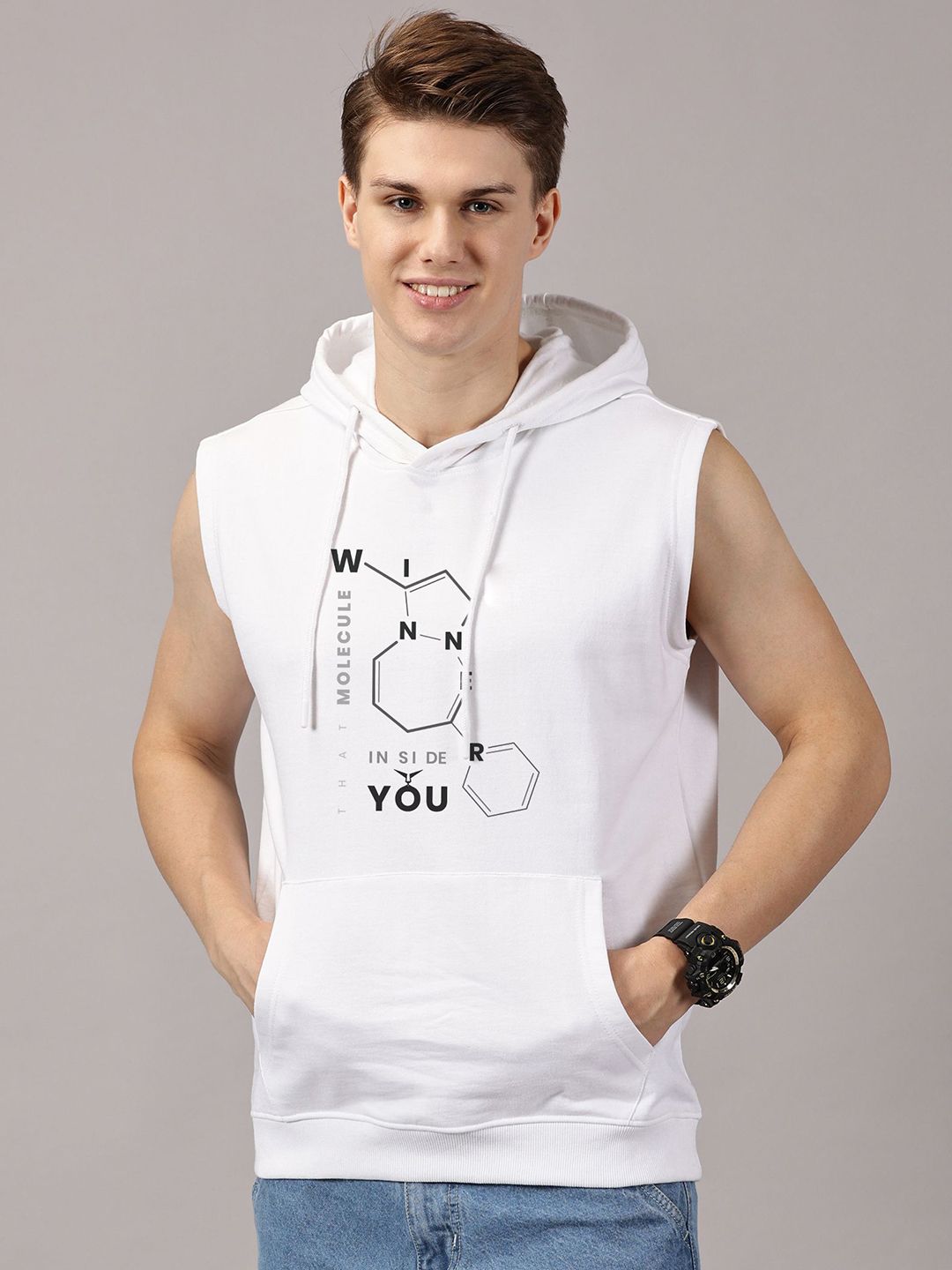 LEON Men Printed Hooded Sweatshirt-picture-12