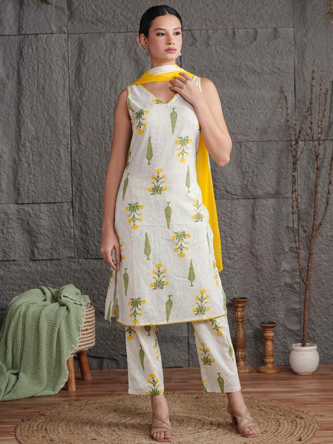 Anouk Women Off White Kurta Sets-picture-23