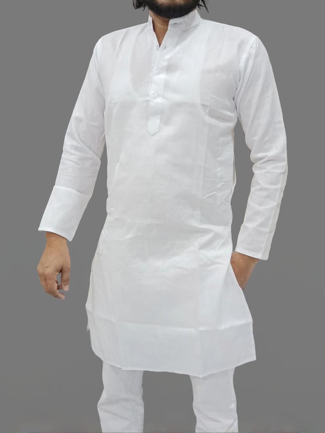 Afshe Men White Kurtas-picture-31