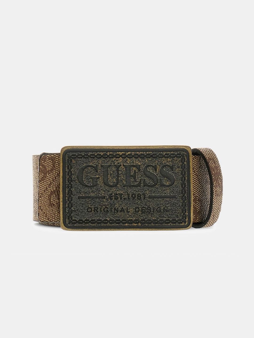 GUESS Men Printed Leather Formal Belt-image-37