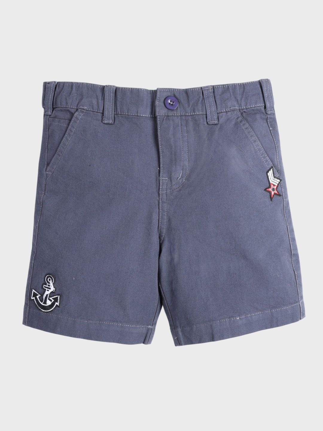 KiddoPanti Boys Regular Fit Mid-Rise Pure Cotton Shorts-picture-18