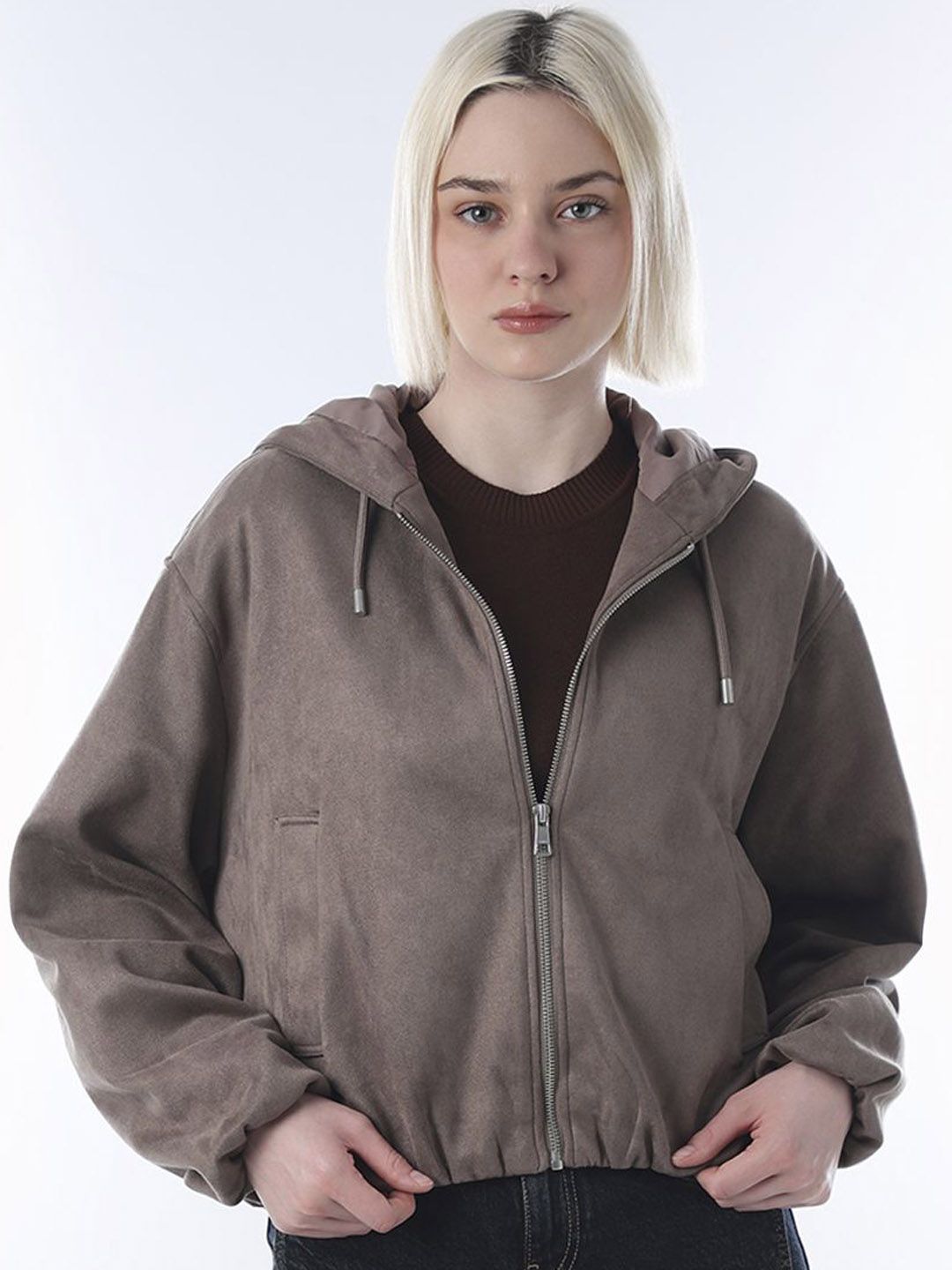 ONLY Women Hooded Solid Tailored Jacket-picture-31