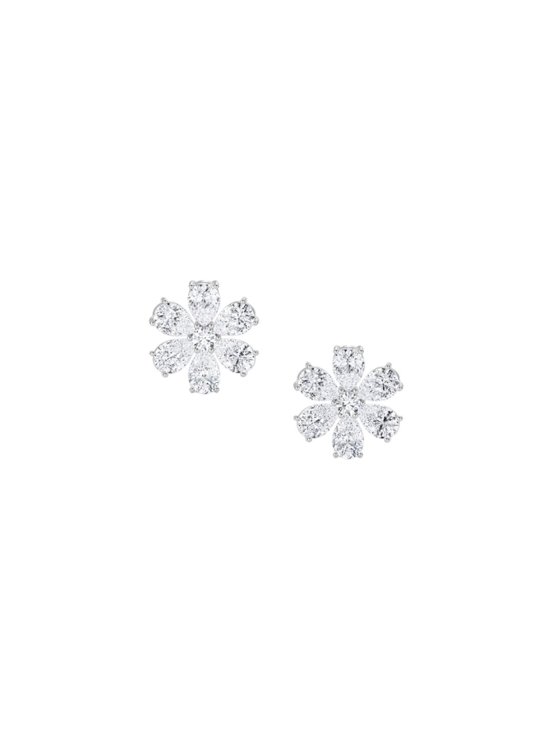 LUNA 14 KT White Gold 5.78 Ct Lab Grown Diamond Studded Earrings - 4 g-picture-33