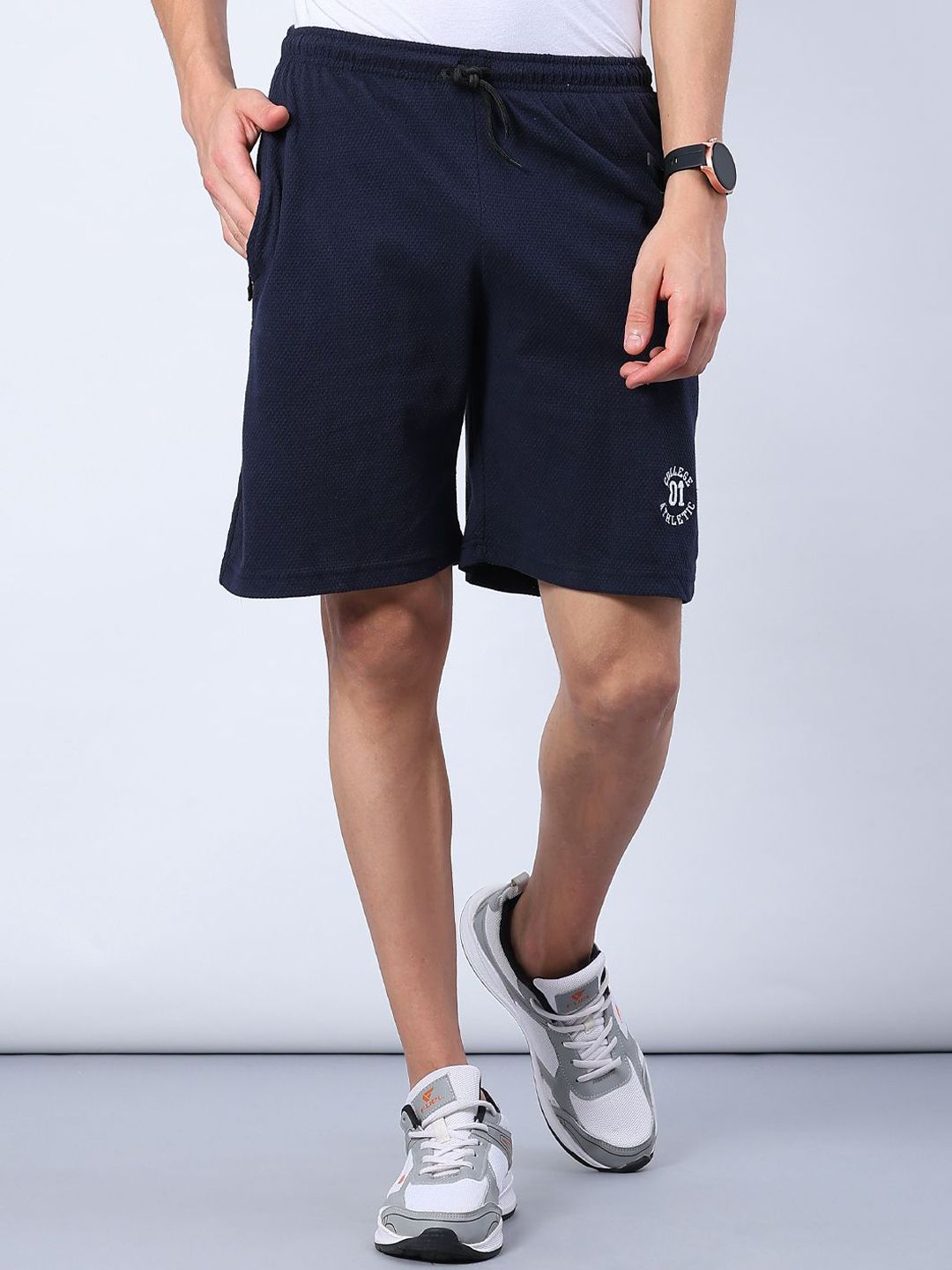 V-Mart Men Solid Mid-Rise Regular Fit Shorts-image-44
