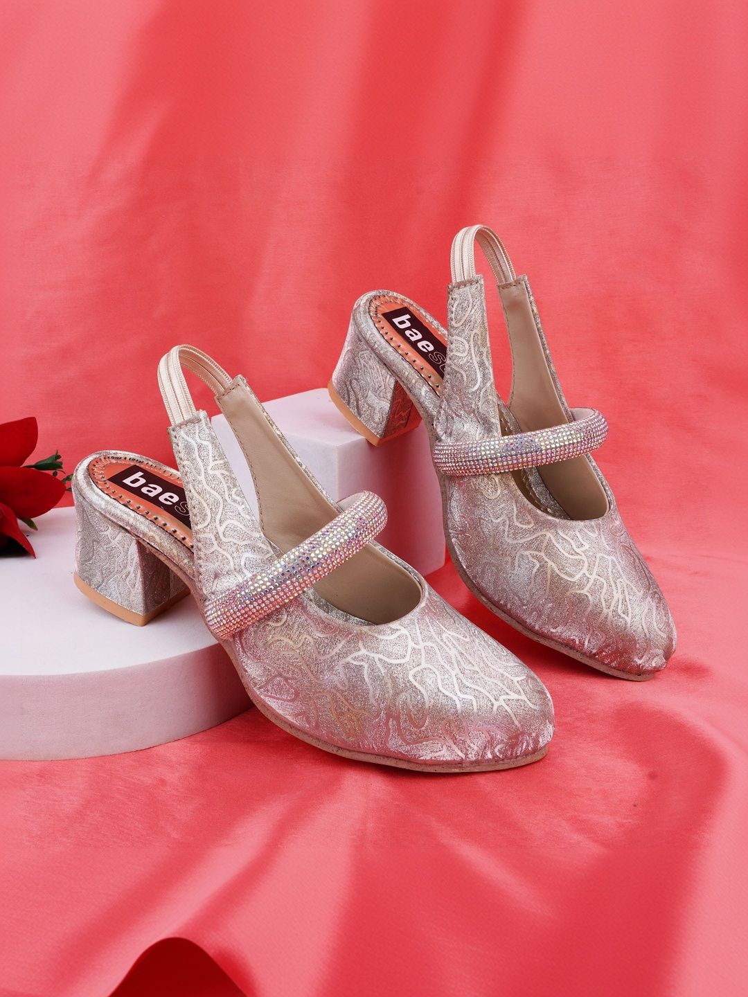 BAESD Girls Textured Party Block Pumps-picture-27