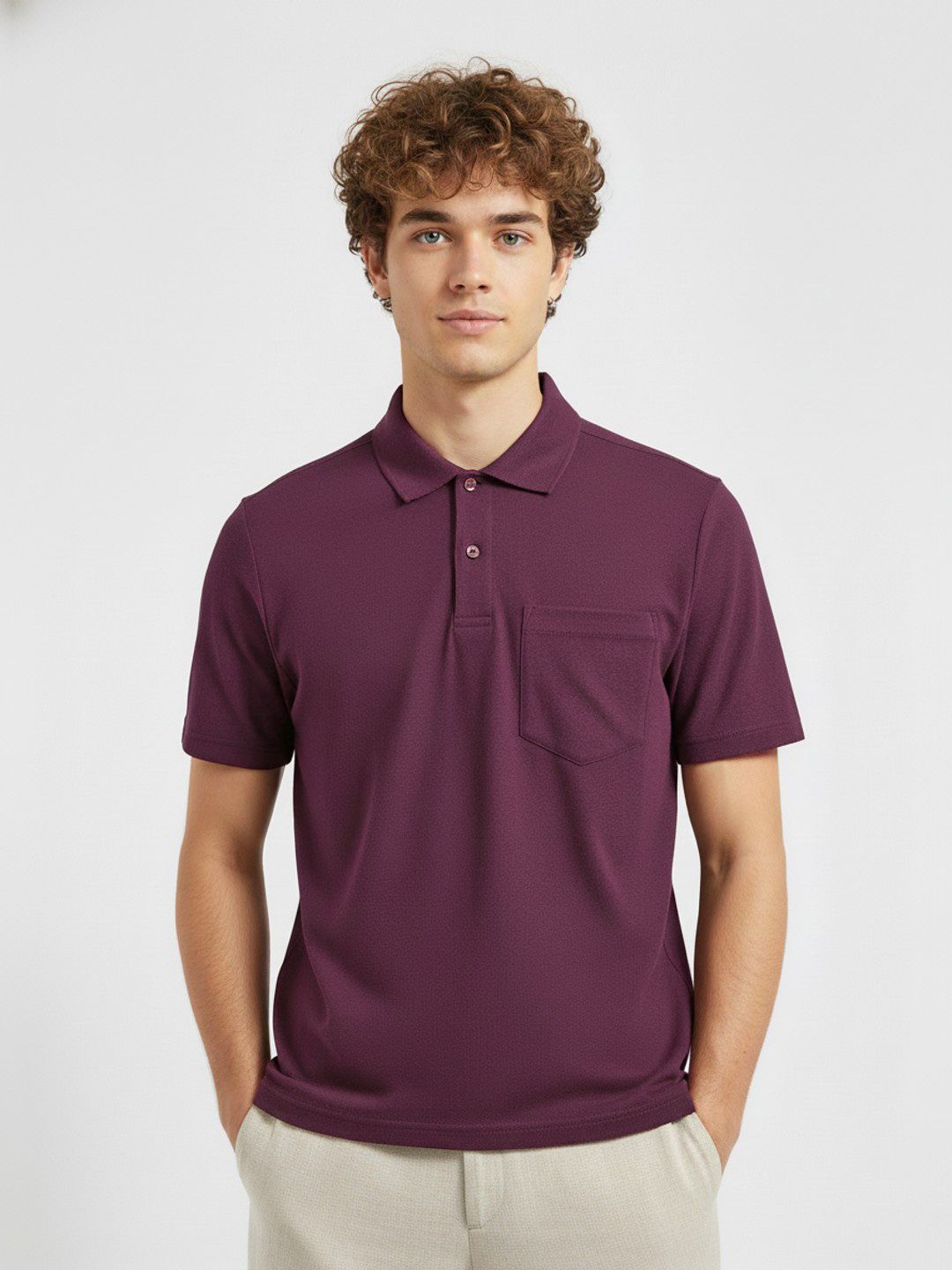 glitchez Polo Collar Pure Cotton T-shirt-picture-15
