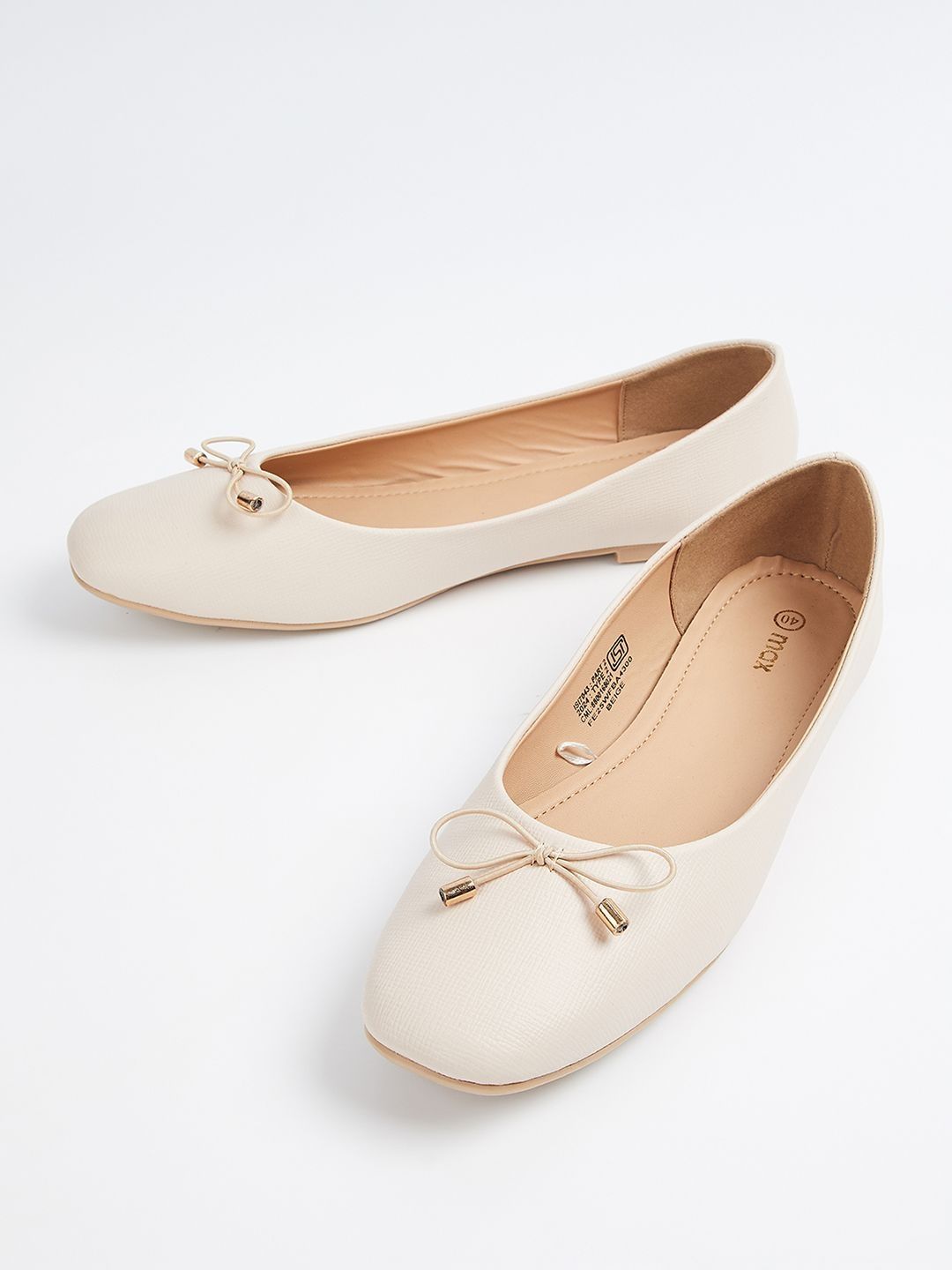 max Women Textured Core with Bows Flats-picture-10