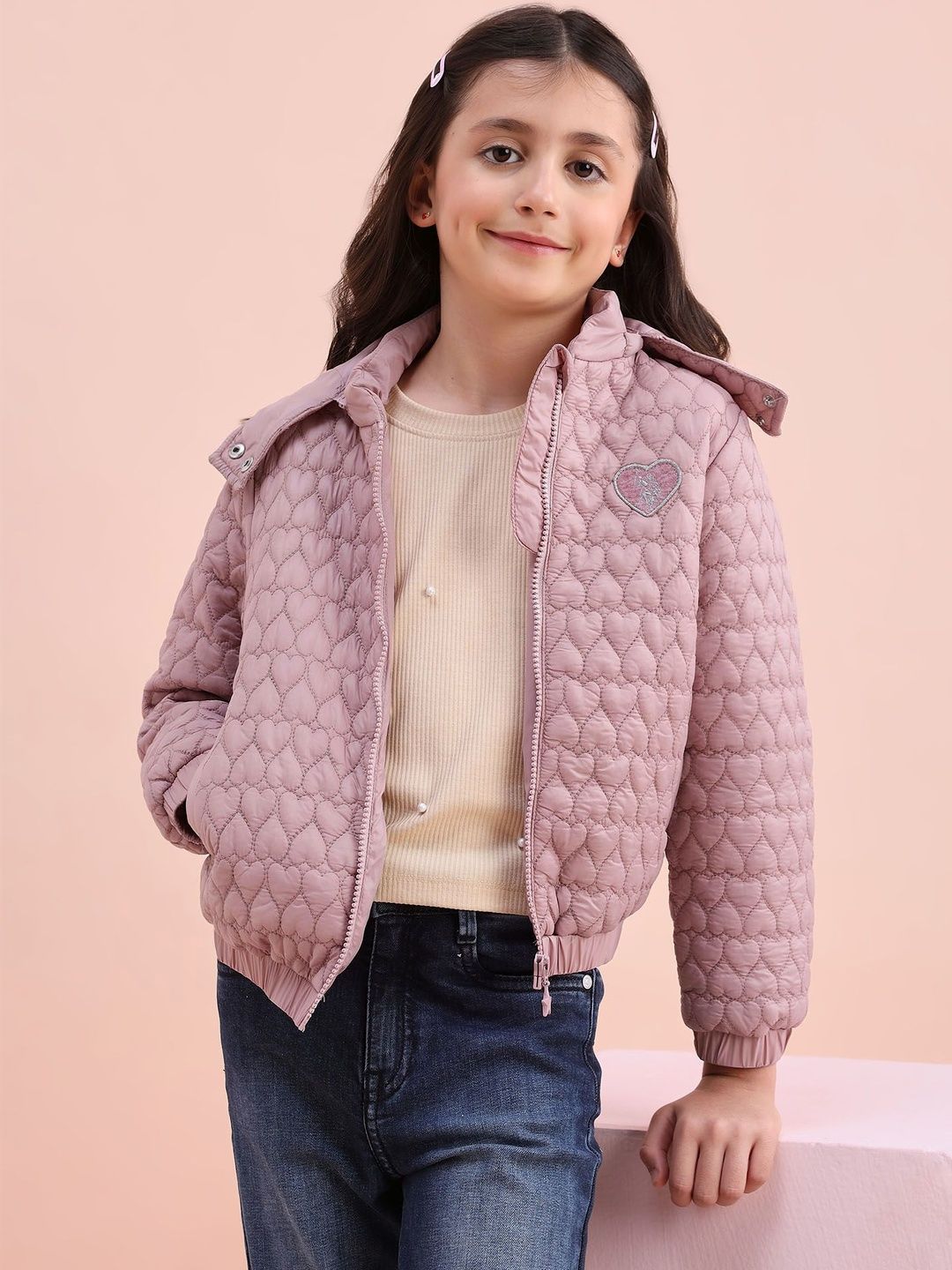U.S. Polo Assn. Kids Girls Quilted Jacket-picture-34