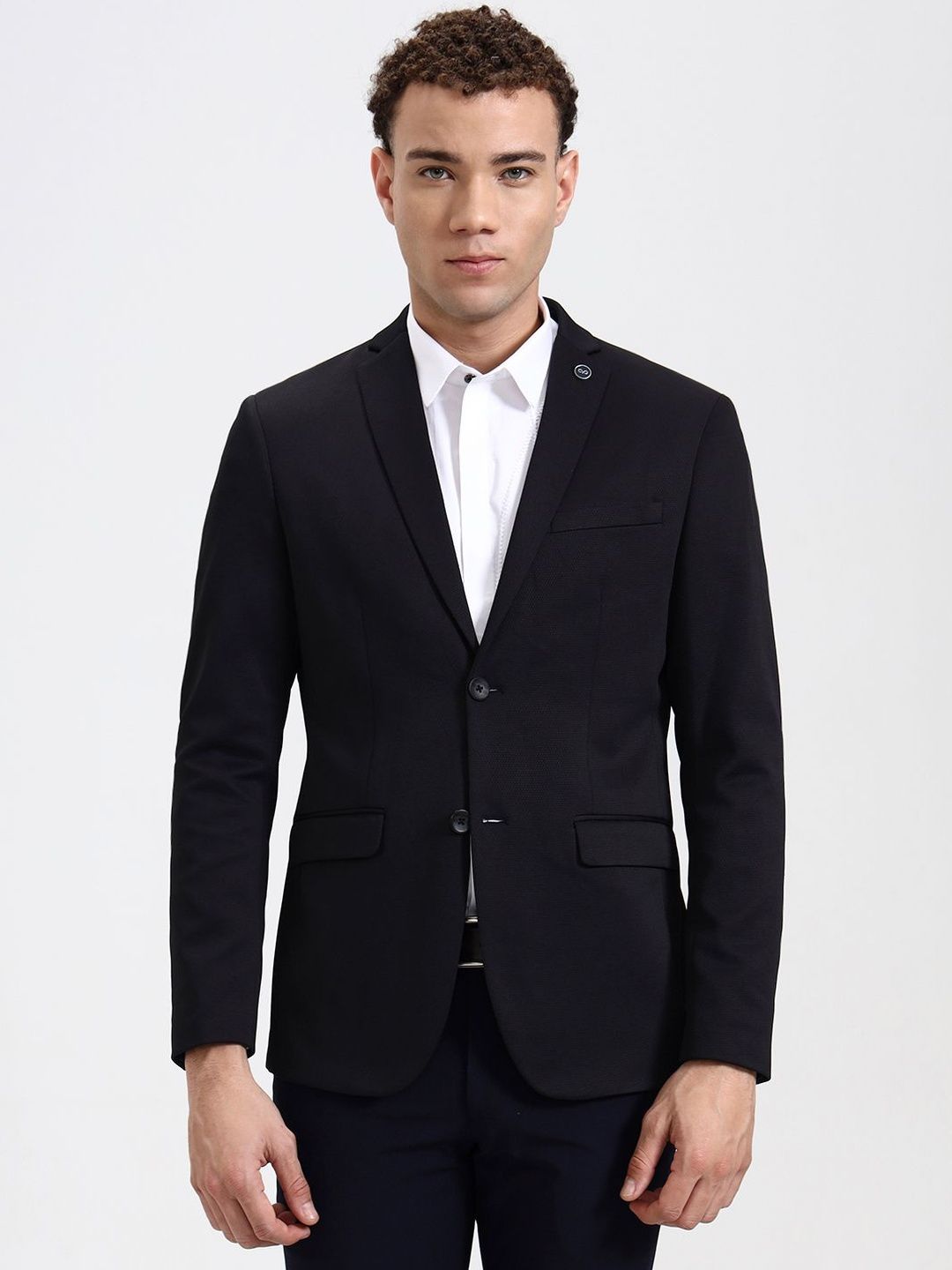 JB STUDIO Men Notched Lapel Single-Breasted Blazer-image-23