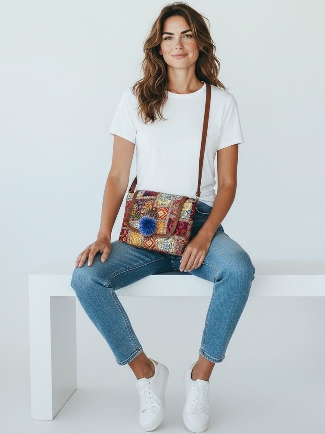 SZN Ethnic Motifs Printed Sling Bag-image-28