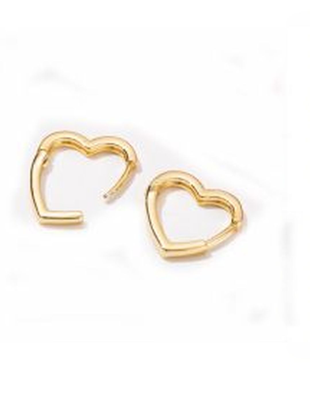 Just Lil Things Heart Shaped Half Hoop Earrings-picture-37